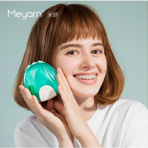 MEYARN Invisalign Case Orthodontic Appliance Case Dental Floss Braces Retainer Case With Portable Velvet Pouch