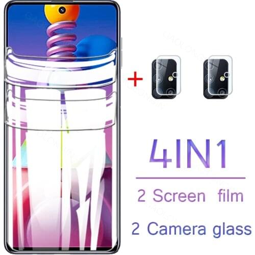 Hydrogel Film For Samsung galaxy M51 M515F Protective glass on For Samsung M62 M31 M31S M21 M21S M12 M11 Back Camera Lens glass