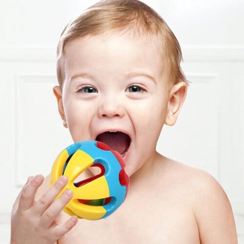 1pcs Toys for Cats baby Ball with Bell Ring Playing Chew Rattle Scratch Plastic Ball Interactive Cat Training Toys Pet Baby