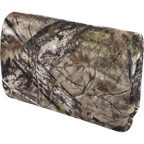 300d 1.5M Tree Bionic Camouflage Net Mesh Courtyard Shade Covered Fence Bird Watching Cotton Material Camping Realistic Coverage