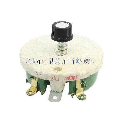 200W 500 Ohm Ceramic Wirewound Potentiometer Rotary Resistor Rheostat