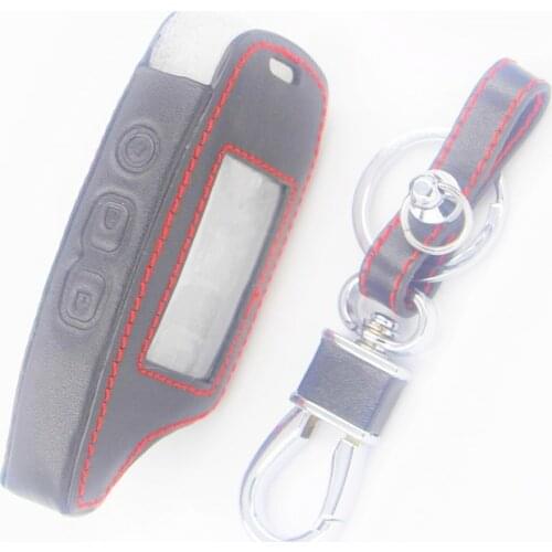 Leather Case Keychain Key Body Cover For Car Alarm Pandora DXL3000 DXL3210 DXL3100 DXL3170 DXL3210 DXL3250 DXL3290 DXL3500 i-mod