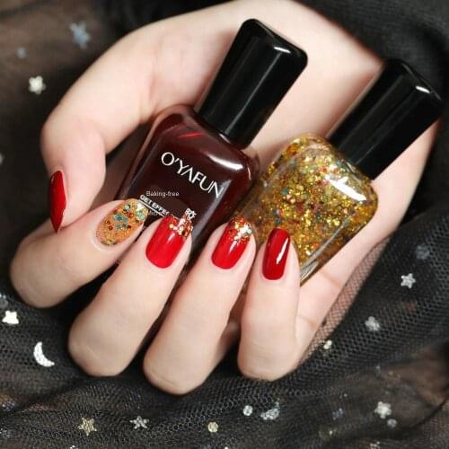 Nusx 24 Colors Mixed Color Nail Art Polish Lacquer Long Lasting Manicure Nail Art Decoration DIY Designs Nail Polish 12ML PO001