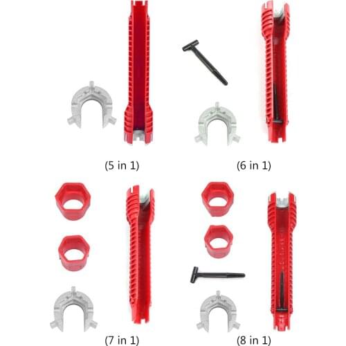 Multifunction Water Heater Faucet Sink Wrench Anti-Slip Plumbing Flume Repairing Spanner Kitchen Bathroom Pipe Assembly Tool