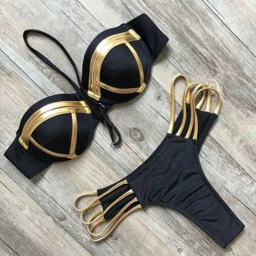 MYTENG Gold Swimwear