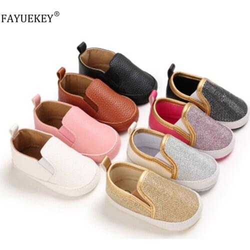 2020 new Toddler Baby Girls Boys Casual Soft Bottom Non-Slip First Walkers PVC Solid Simple Style Shoes