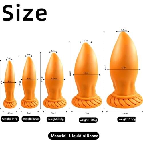 Huge Butt Plug Vaginal Anus Expansion Large Anal Plug Prostate Massage Masturbator Anal Sex Toys For Men and Women Gay Toys
