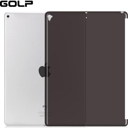 Shockproof Silicone Back Cover for iPad Pro 12.9 2015 2016 2017 Case, GOLP Soft TPU Case for iPad Pro 12.9 2017 2018 2020 Case