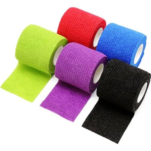 5cm Tattoo Bandage Tattoo Self-adhesive Non-woven Elastic Bandage Grip Tube Cover Wrap Disposable Bandage for Tattoo Grips