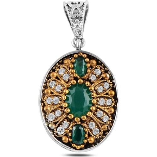 Silver 925 Sterling Zircon Cubic Zirconia Authentic Pendant