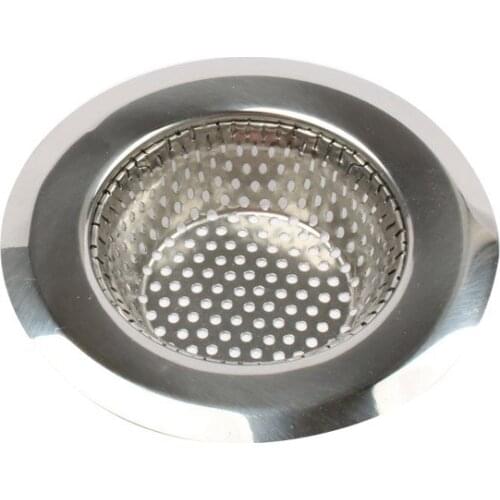 BETOHE 9cm Stainless Steel Kitchen Sink Strainer Hair Colanders Sink Filter Round Drain Filter Sink Bathroom Accessories