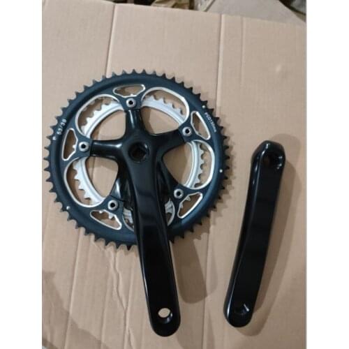 Road Bike Crankset 39T-53T Dual Chainring Chainwheel BCD130 9 speed 170mm Square