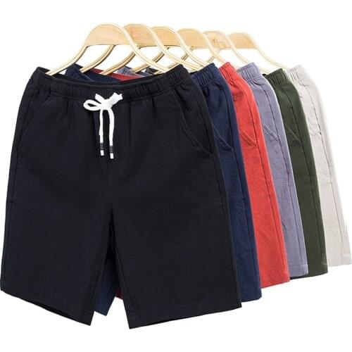 Beach Shorts Casual Trunks Male Sweatpants New Shorts Men 100%cotton Fashion Man Jogger Sprots Cargo Shorts Comfortable