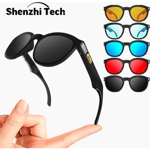 Bluetooth Audio Smart Sunglasses Bone Conduction Glasses Open Ear Headset Hand-Free Calling and Music