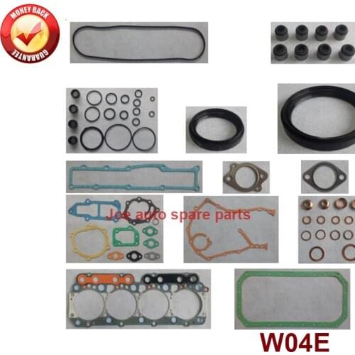 W04E complete repair Overhaul engine full gasket set kit for Hino truck