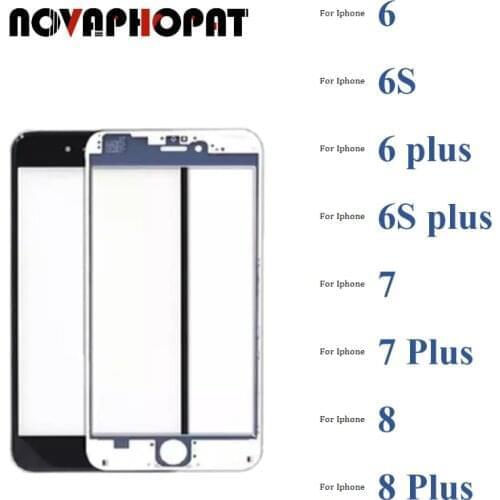 For Iphone 6 6G 6S 7 7G 8 8G Plus Digitizer LCD Sensor Touch Screen Glass lens Panel With + Frame Bezel 10pcs/lot