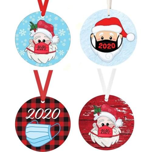 2020 Quarantine Christmas Ornaments Souvenirwith Sling Christmas Tree Hanging Pendant Gift Personalized Pendant Special Keepsake
