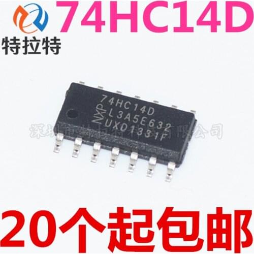20PCS 74HC14D SOP14 74HC14 SOP SN74HC14DR SN74HC14 SMD new and original IC
