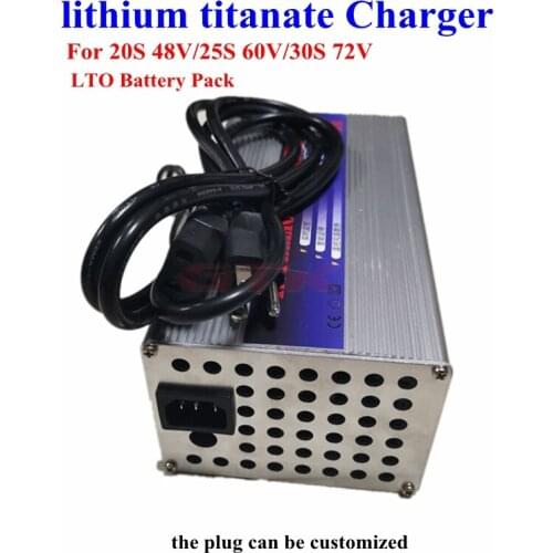 LTO lithium titanate battery quick charger 10A 15A with protection for 48V 60V 72V battery pack output 58.8V 72.8V 84V