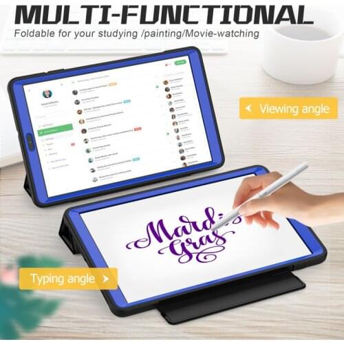 Case For Samsung Galaxy Tab A 10.1 T510 2019 Case TPU Acrylic Back Cover with Stand Auto Sleep Smart Cover For 10.1Funda