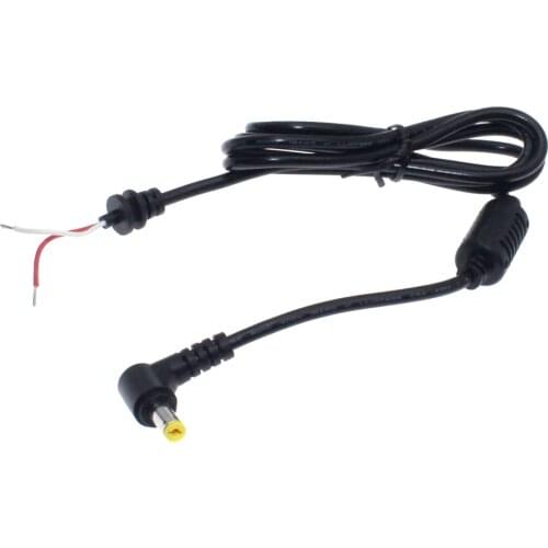 DC 5.5x1.7mm 5.5*1.7mm Jack Power Charger Plug Cable Connector 90 Right Angle Cord for Acer Laptop Adapter 1.2m