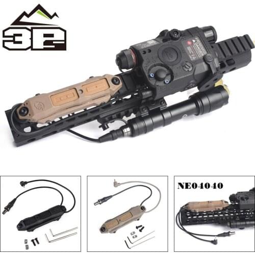 Remote Pressure Switch Scout Weapon Light Tail Dual Button Outdoor Hunting LED Flashlight PEQ 16A M3X Accessories WNE04040