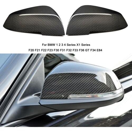 For BMW F20 F21 F22 F23 F30 F31 F34 F32 F33 F36 F87 i3 E84 Car Accessories Replacement bon Fiber Mirror Covers Caps Shell
