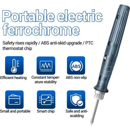 USB Electric Soldering Iron Kits 5V 8W Tin Solder Iron USB Fast Charging DIY Portable Microelectronics Repair Welding Tools