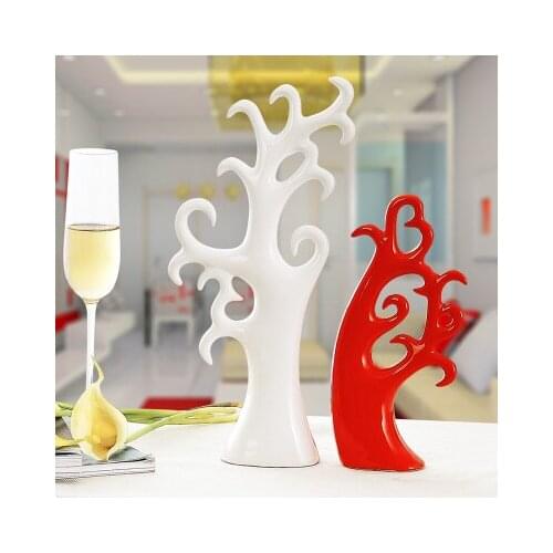 Ceramic gift Home Furnishing European minimalist living room TV cabinet Rich tree decoration pachiramacrocarparoom Art Statue