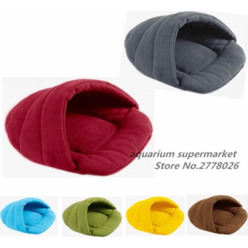 Pet Cat Bed Small Dog Puppy Kennel Sofa Polar Fleece Material Bed Pet Mat Cat House Cat Sleeping Bag Warm Nest High Quality