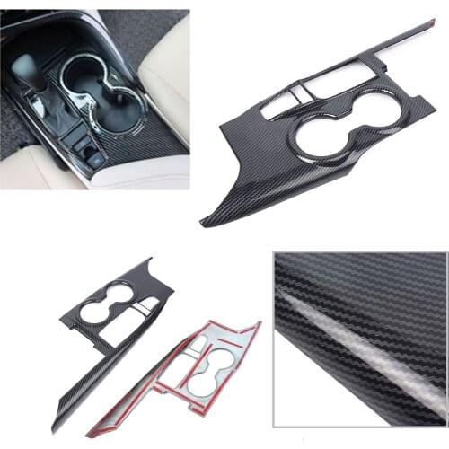 Gear Shift Box Panel Cover Protector Trim Decoration for Toyota Camry 2018 Auto Car Styling Carbon Fiber Look
