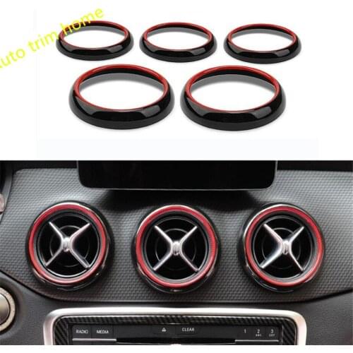 Lapetus Middel + Side AC Air Vent Outlet Cover Trim Accessories For Mercedes Benz GLA CLA Class X156 220 260 X156 2015 - 2019