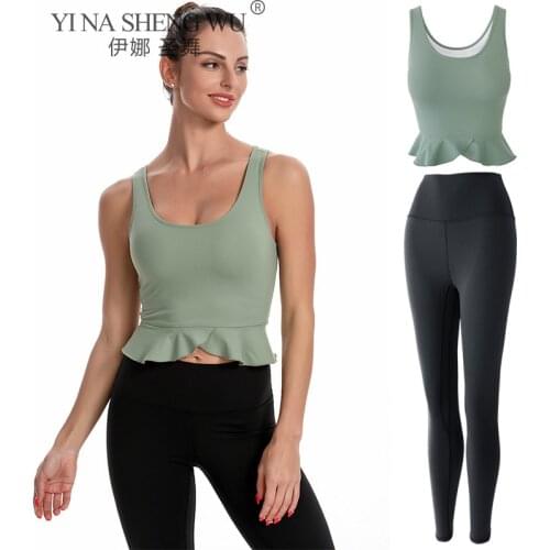 Fitness Clothing Tracksuit 2 Piece Padded Vest Top Gym Leggings Tights Sportswear Sports Set Women Snake Print Seamless Yoga Set