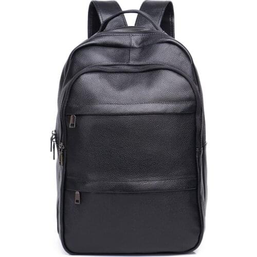 Backpack Woman Man Genuine Cowhide Leather Fashion School Bags Laptop Ipad A4 Book For Boys Girls Casual Travel Bag Pack Gifts