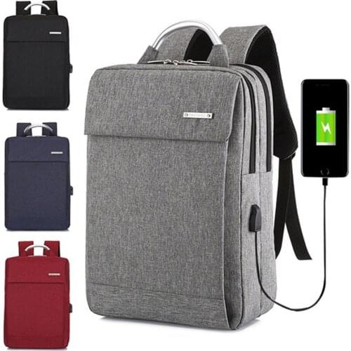 2019 Fashion Large Business Backpack Men USB Laptop Backpacks School Bags Male School Bag Student Schoolbag