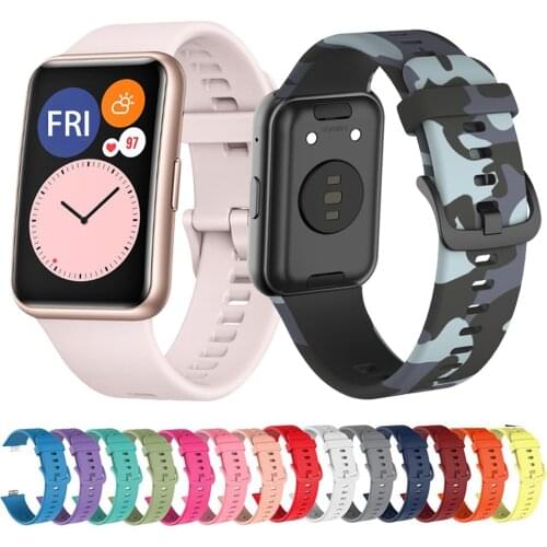 Silicone Band For Huawei Watch FIT Strap Smartwatch Accessories Replacement Wrist bracelet correa huawei watch fit 2021 Strap