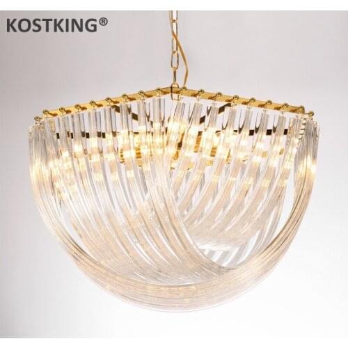 Post Modern Lustre Plate Gold / Chrome Metal Led E14 Pendant Lights Glass Round Luminarias Chain Hanging Lamp Lamparas Fixtures