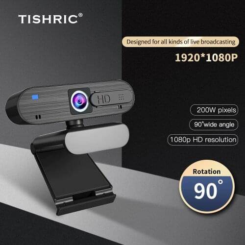 TISHRIC H703 Webcam 1080p Web Camera Web Cam With Microphone Webcam For PC Computer Video Calling Live Broadcast