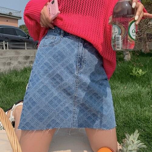 YrightMwrong Denim Skirts For Women