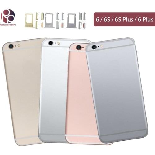 Back Housing For IPhone 6 6S Plus 6Plus Battery Rear Door Cover Middle Frame Chassis Body + IMEI Replacement