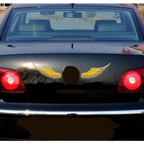 1 Pair Fashion 3D Wings Car Sticker For Chery Tiggo Fulwin A1 A3 QQ E3 E5 G5 V5/EMGRAND EC7 EC7-RV EC8 Geely Vision SC7