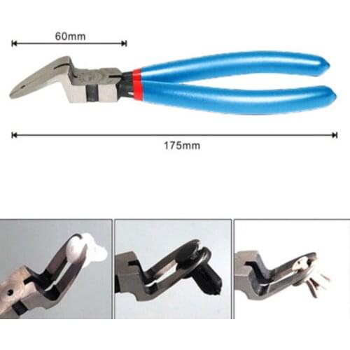 1pcs Car Automotive Push Pin Rivet Trim Clip Panel Body Assortments Tool Pliers 175*60mm Blue Plastic+Iron Plier