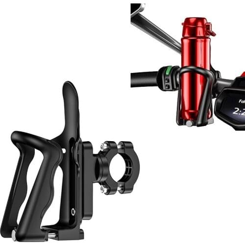 1 PCS Black Universal Handlebar Bottle Holder Water Cup Bottle Holder Mount Bracket For Bicycle Wheelchair Motorcycle Bikes ATV