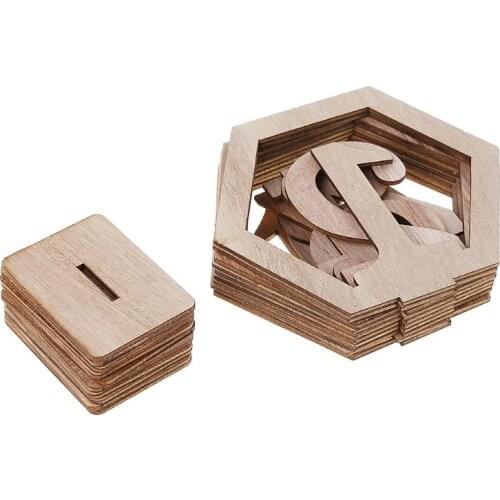 10pc 1-10/11-20 Number Wooden Table Numbers Set with Base Birthday Wedding Party Decor Gifts F1CC