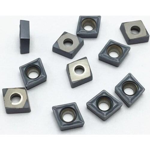 100PCS lathe tool CCMT060204 SM IC907 CNC metal inner hole blade lathe turning tool carbide blade CCMT 060204 SM IC907