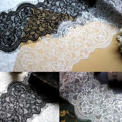 24meters 15cm Eyelash lace ribbon DIY Handmade accessories Garment needlework sewing Dress edge Underwear decoration 312