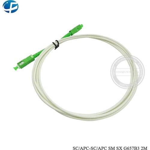 Free shipping G657B3 SC APC fiber optic patchcord LSZH fiber cable item length 5M G657B3 SC APC 5M SM SX 3.0mm Singlemode