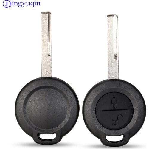 Jingyuqin 10p Remote 2 Buttons Car Key Shell Cover Case For Mitsubishi Colt Warior Carisma Spacestar Straight Key
