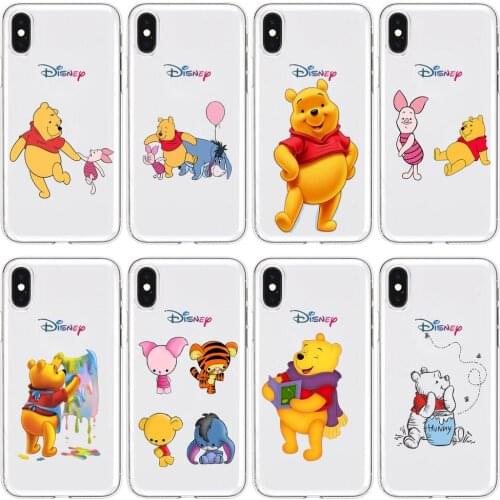 Winnie Anime Transparent Phone cover hull For SamSung Galaxy S 8 9 10 20 21 S30 Plus Edge E S20fe 5G Lite Ultra soft