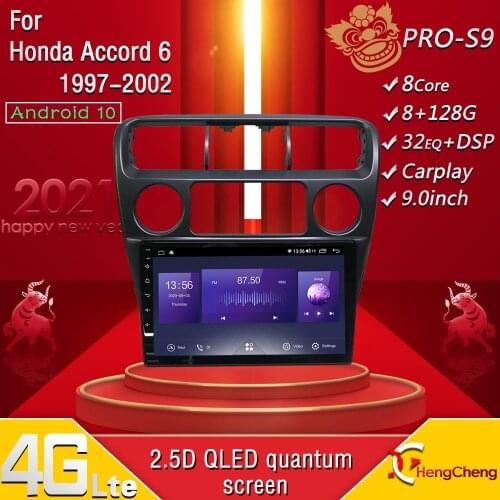 For Honda Accord 6 1997-2002 car intelligent multimedia video player Honda Accord 6 car radio navigation GPS Android 10.0